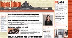 Desktop Screenshot of dagensopinion.se