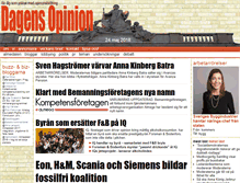 Tablet Screenshot of dagensopinion.se